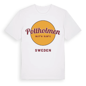 Pottholmen cirkel t-shirt – ekologisk bomull t-shirt från Pinshirt