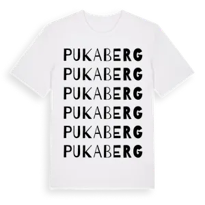 Pukaberg ordlek t-shirt – ekologisk bomull t-shirt från Pinshirt