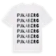 White t-shirt med Pukaberg ordlek t-shirt