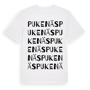 Pukenäs ordlek t-shirt – ekologisk bomull t-shirt från Pinshirt