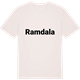 Vintage White t-shirt med Ramdala fetstil t-shirt
