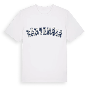 Räntemåla college t-shirt – ekologisk bomull t-shirt från Pinshirt