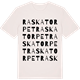 Vintage White t-shirt med Raskatorpet ordlek t-shirt