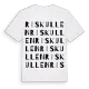 Riskullen ordlek t-shirt