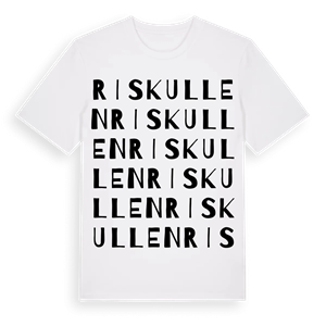 Riskullen ordlek t-shirt – ekologisk bomull t-shirt från Pinshirt