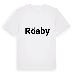 Röaby fetstil t-shirt – ekologisk bomull t-shirt från Pinshirt