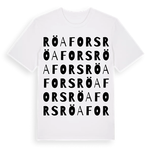 Röafors ordlek t-shirt – ekologisk bomull t-shirt från Pinshirt