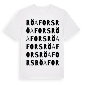 Röafors ordlek t-shirt – ekologisk bomull t-shirt från Pinshirt