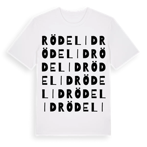 Rödelid ordlek t-shirt – ekologisk bomull t-shirt från Pinshirt