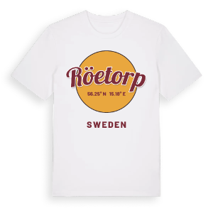 Röetorp cirkel t-shirt – ekologisk bomull t-shirt från Pinshirt