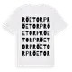 White t-shirt med Röetorp ordlek t-shirt