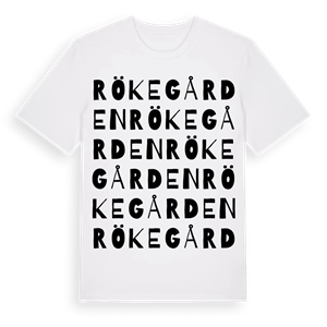Rökegården ordlek t-shirt – ekologisk bomull t-shirt från Pinshirt