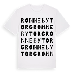 Ronneby Torg ordlek t-shirt – ekologisk bomull t-shirt från Pinshirt