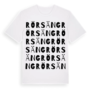 Rörsäng ordlek t-shirt – ekologisk bomull t-shirt från Pinshirt