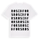 White t-shirt med Rosenfors ordlek t-shirt