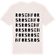 Vintage White t-shirt med Rosenfors ordlek t-shirt