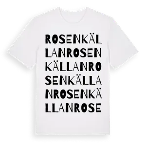 Rosenkällan ordlek t-shirt – ekologisk bomull t-shirt från Pinshirt