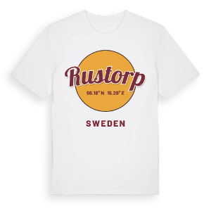 Rustorp cirkel t-shirt – ekologisk bomull t-shirt från Pinshirt