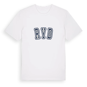 Ryd college t-shirt – ekologisk bomull t-shirt från Pinshirt