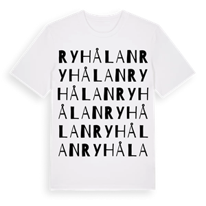 Ryhålan ordlek t-shirt – ekologisk bomull t-shirt från Pinshirt