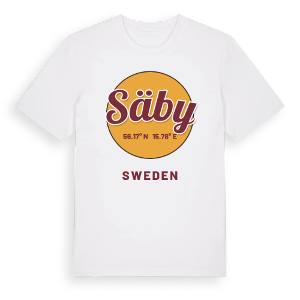 Säby cirkel t-shirt – ekologisk bomull t-shirt från Pinshirt