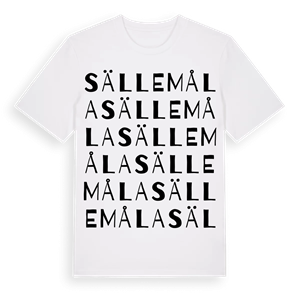 Sällemåla ordlek t-shirt – ekologisk bomull t-shirt från Pinshirt