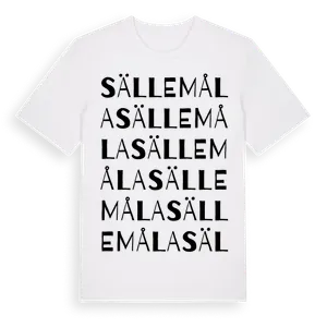 Sällemåla ordlek t-shirt – ekologisk bomull t-shirt från Pinshirt