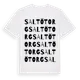 White t-shirt med Saltö Torg ordlek t-shirt