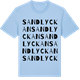 Blue Soul t-shirt med Sandlyckan ordlek t-shirt
