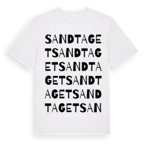 Sandtaget ordlek t-shirt – ekologisk bomull t-shirt från Pinshirt