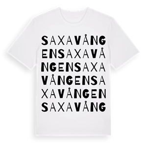 Saxavången ordlek t-shirt – ekologisk bomull t-shirt från Pinshirt