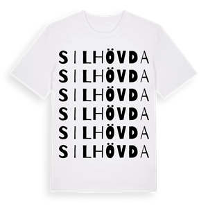 Silhövda ordlek t-shirt – ekologisk bomull t-shirt från Pinshirt