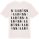 Vintage White t-shirt med Sillnäs ordlek t-shirt