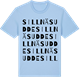 Blue Soul t-shirt med Sillnäsudde ordlek t-shirt