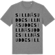 Mid Heather Gray t-shirt med Sillnäsudde ordlek t-shirt