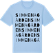 Blue Soul t-shirt med Simmenagården ordlek t-shirt