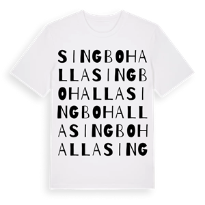 Singbohalla ordlek t-shirt – ekologisk bomull t-shirt från Pinshirt