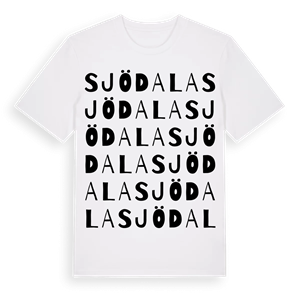 Sjödala ordlek t-shirt – ekologisk bomull t-shirt från Pinshirt