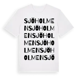 Sjöholmen ordlek t-shirt – ekologisk bomull t-shirt från Pinshirt
