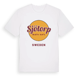 Sjötorp cirkel t-shirt – ekologisk bomull t-shirt från Pinshirt