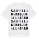 Sjuhalla gård ordlek t-shirt