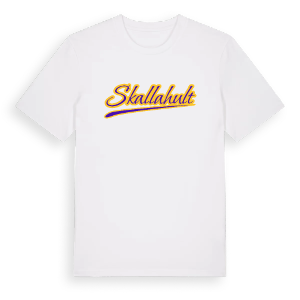 Skallahult baseball t-shirt – ekologisk bomull t-shirt från Pinshirt