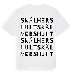 Skälmershult ordlek t-shirt – ekologisk bomull t-shirt från Pinshirt