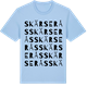 Blue Soul t-shirt med Skärserås ordlek t-shirt