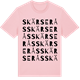 Pink Cotton t-shirt med Skärserås ordlek t-shirt