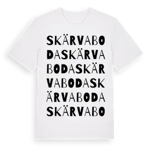 Skärvaboda ordlek t-shirt – ekologisk bomull t-shirt från Pinshirt
