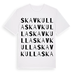 Skavkulla ordlek t-shirt – ekologisk bomull t-shirt från Pinshirt