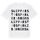 Skepparstigsparkeringen ordlek t-shirt