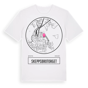 Skeppsbrotorget t-shirt – ekologisk bomull t-shirt från Pinshirt