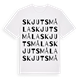 Skjutsmåla ordlek t-shirt